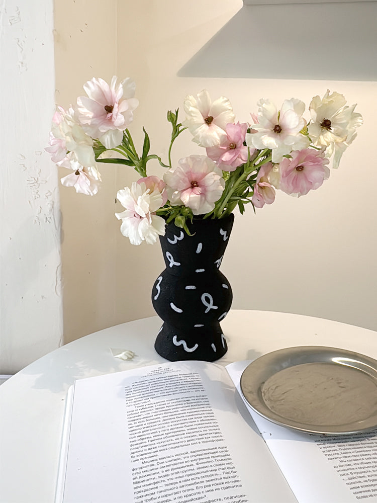 Hand-Painted Rustic Ceramic Vase-1