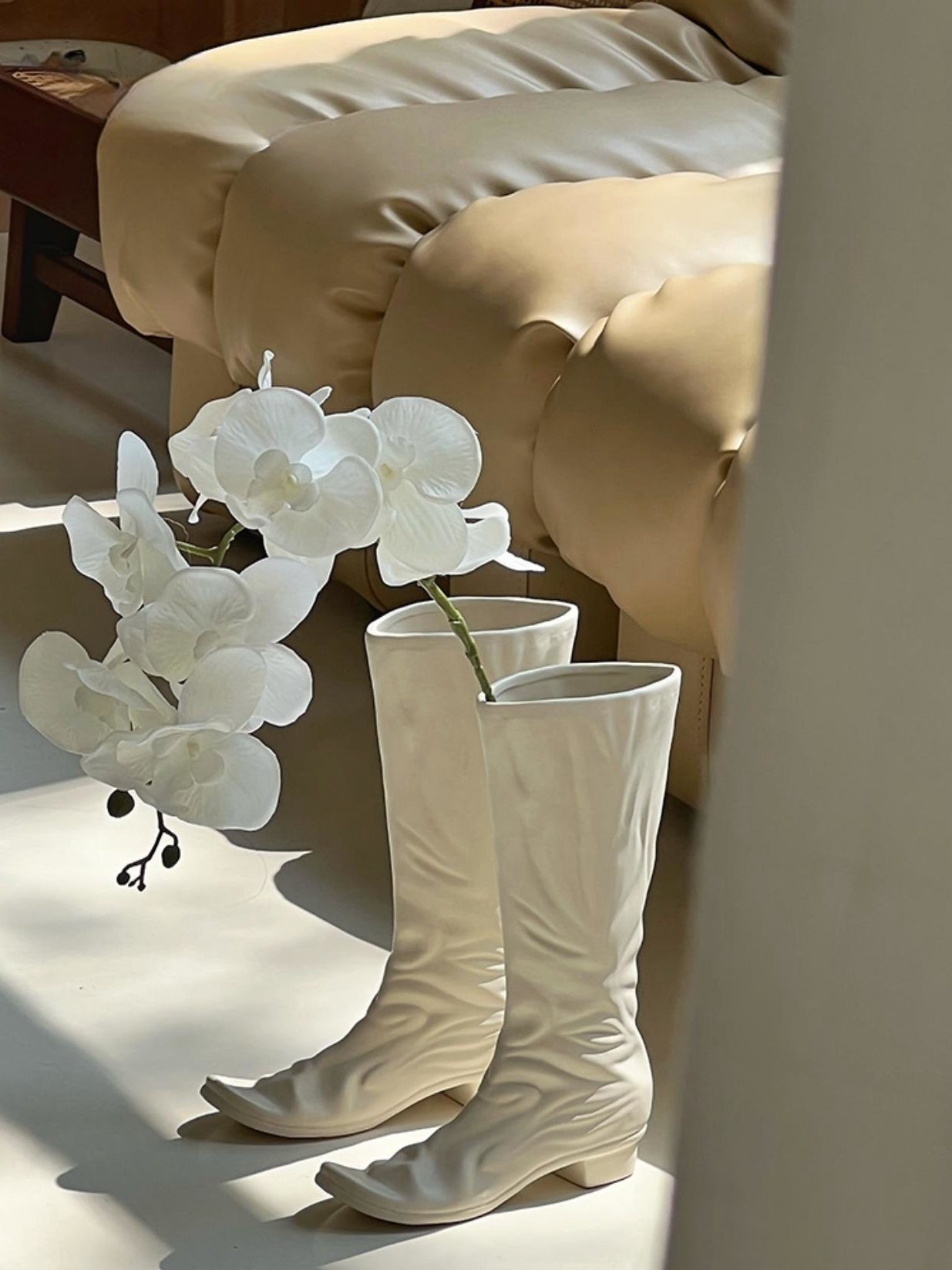 Boots Shaped Ceramic Vase-1