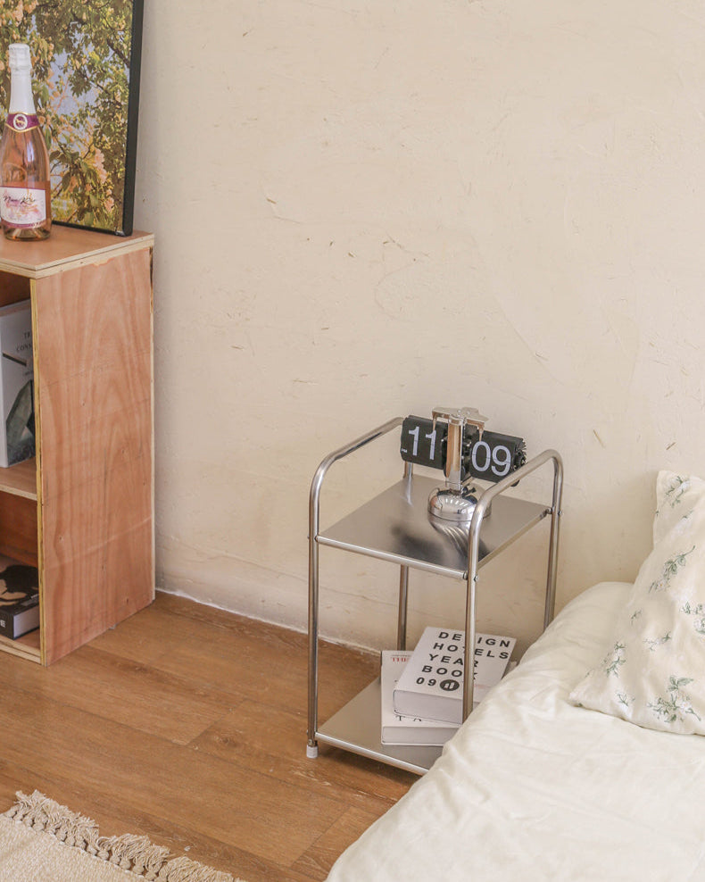 Vintage-Style Floor Storage Rack-3