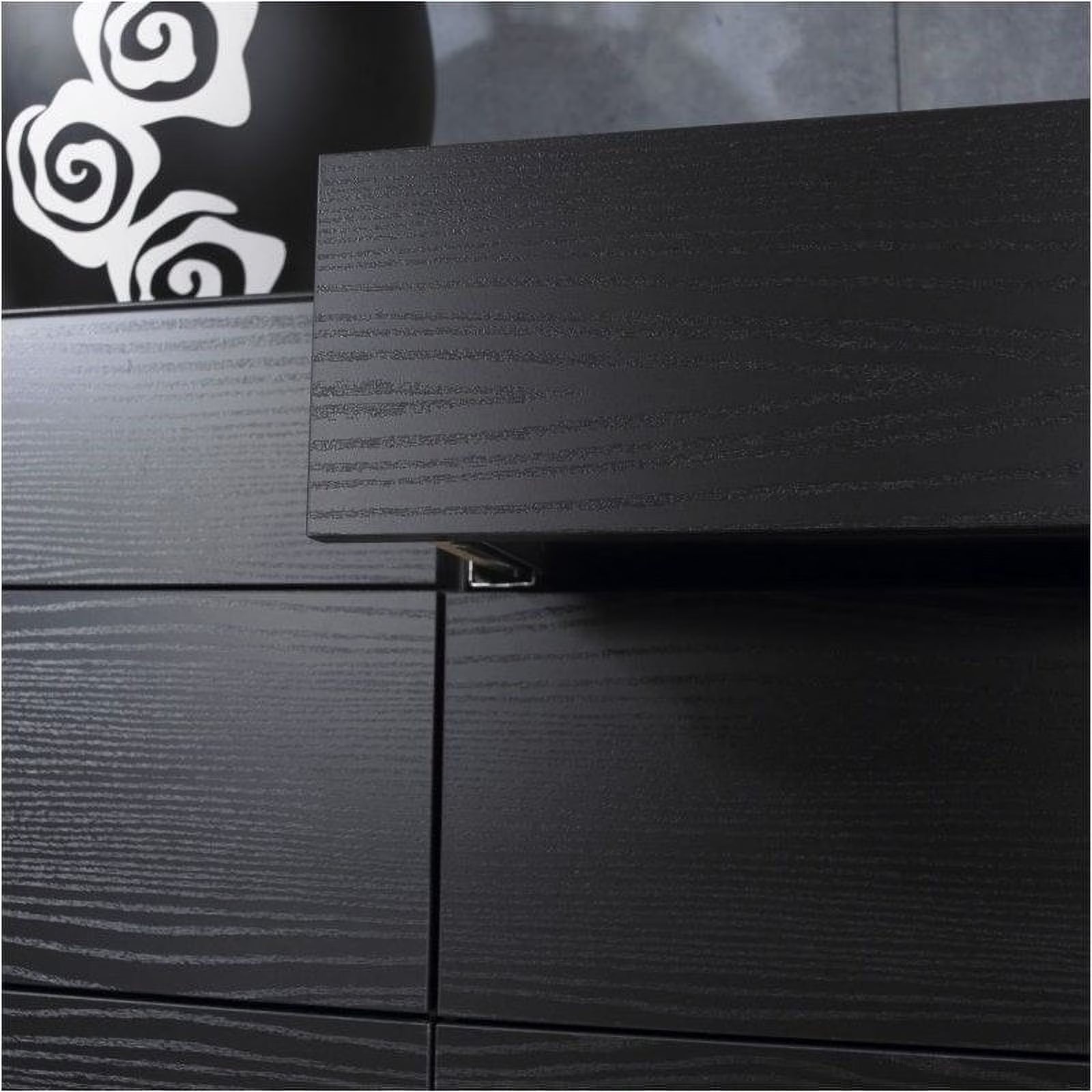 Midian Timber 6 Drawer Dresser -  Black