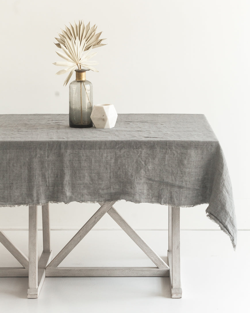 Stone Washed Linen Tablecloth-1