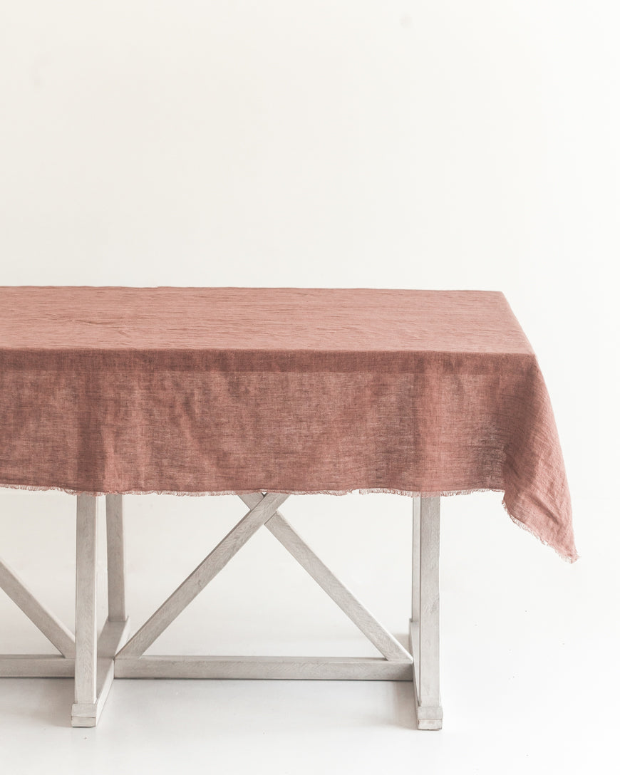 Stone Washed Linen Tablecloth-5