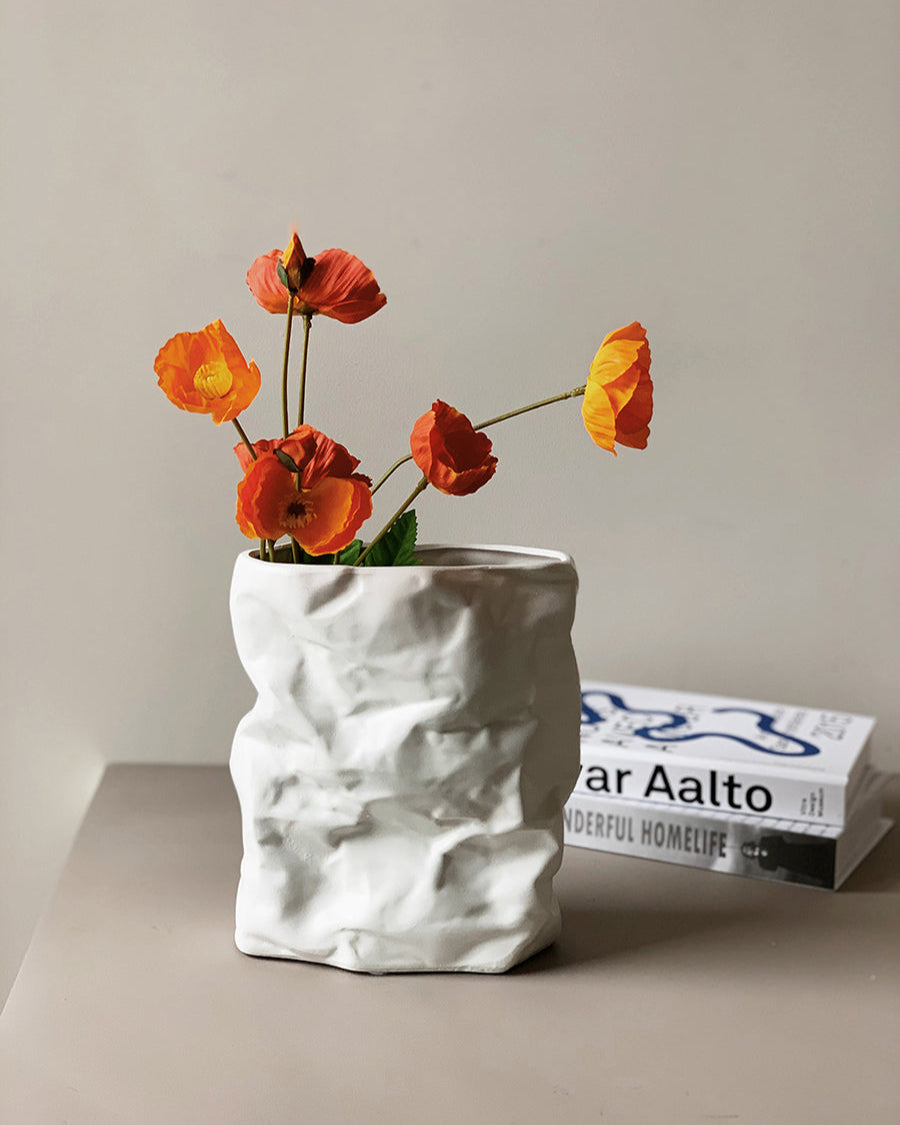 Crumpled Paper Vase-0