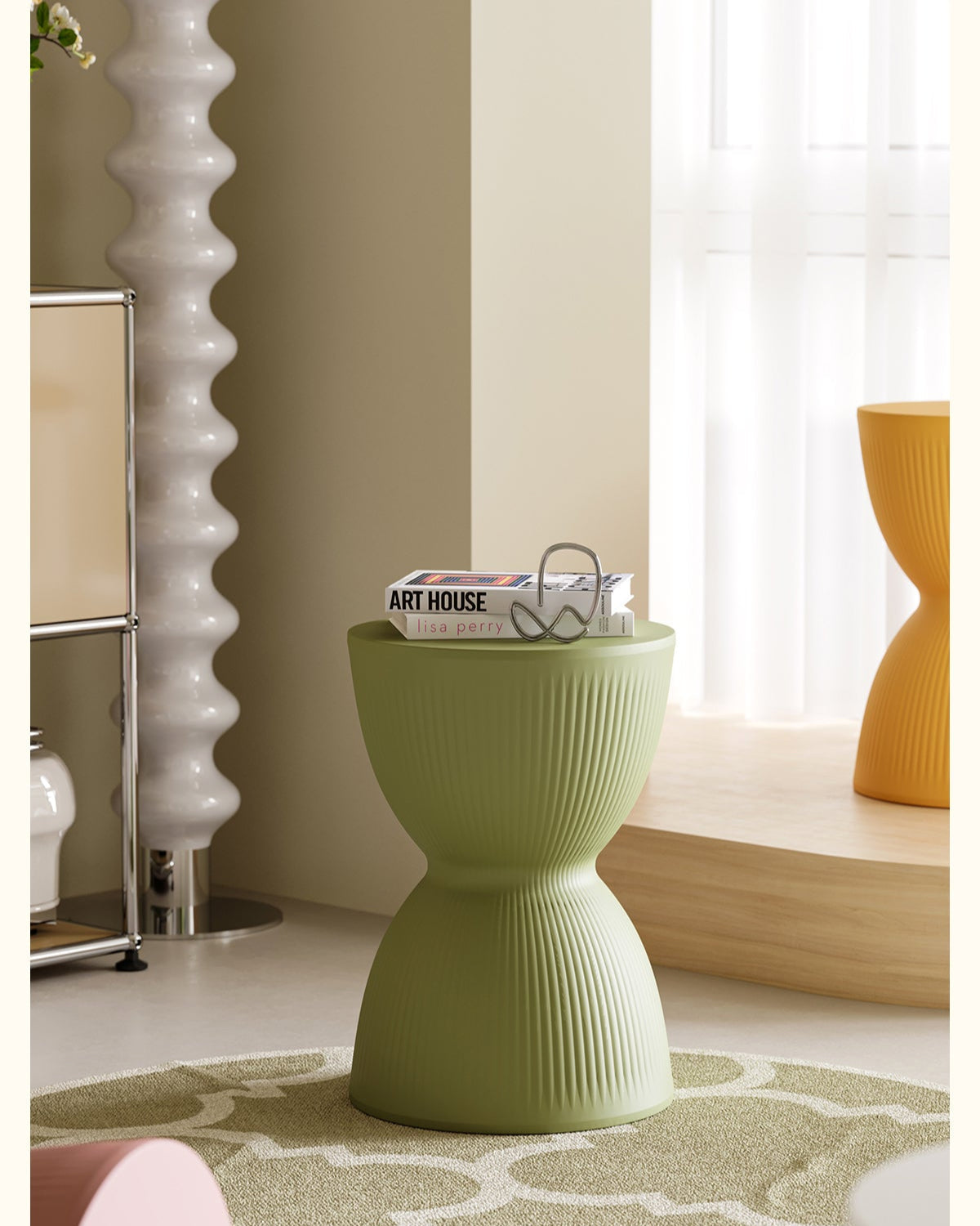 Stripe Rainbow Stool-4