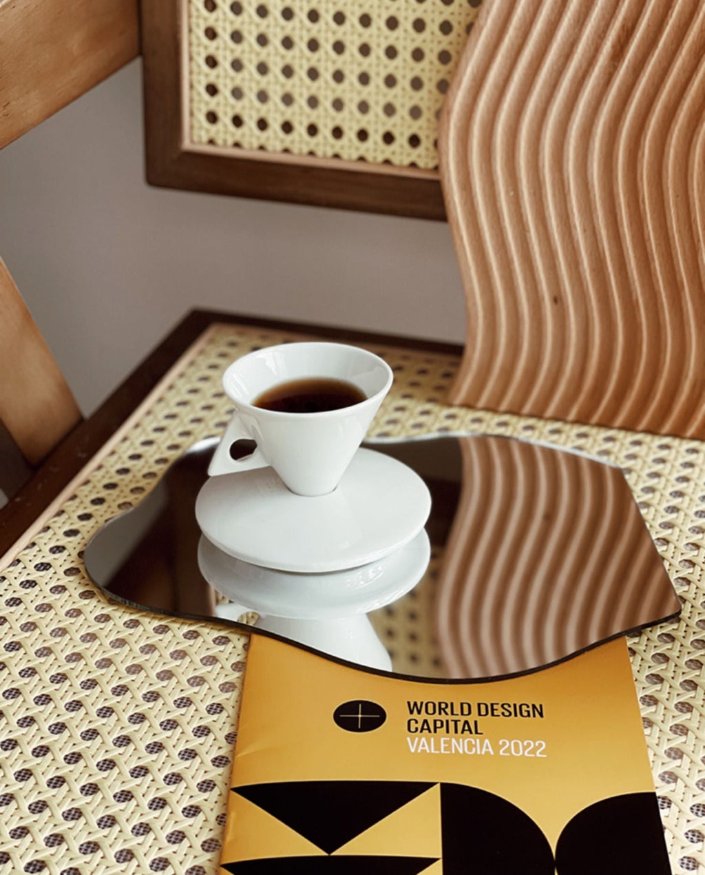 Ceramic Triangular Cup Set-2