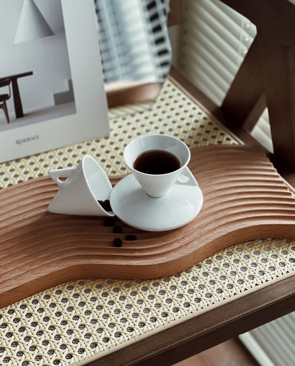 Ceramic Triangular Cup Set-3