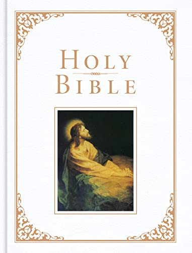KJV Family Bible, White Imitation Leather Over Board: Holy Bible - Imitation Leather-0