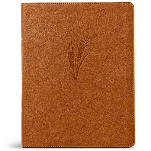 CSB Notetaking Bible, Large Print Edition, Camel Leathertouch - Imitation Leather-0