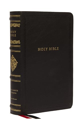 KJV Large Print Reference Bible, Black Leathersoft, Red Letter, Comfort Print (Sovereign Collection): Holy Bible, King James Version - Imitation Leather-0