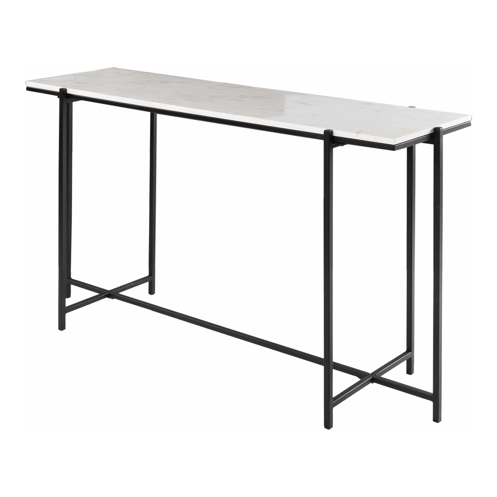Shunem Console Table - Marble/Iron