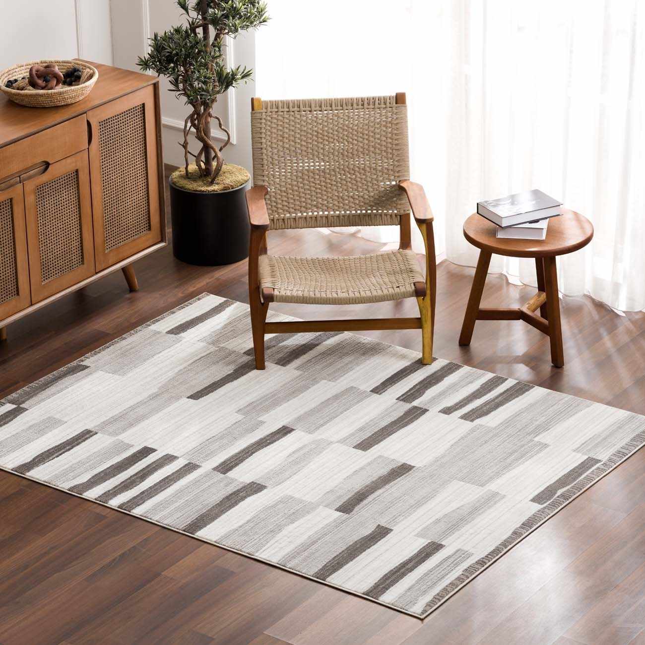 Bojana Broken-Striped Area Rug-2