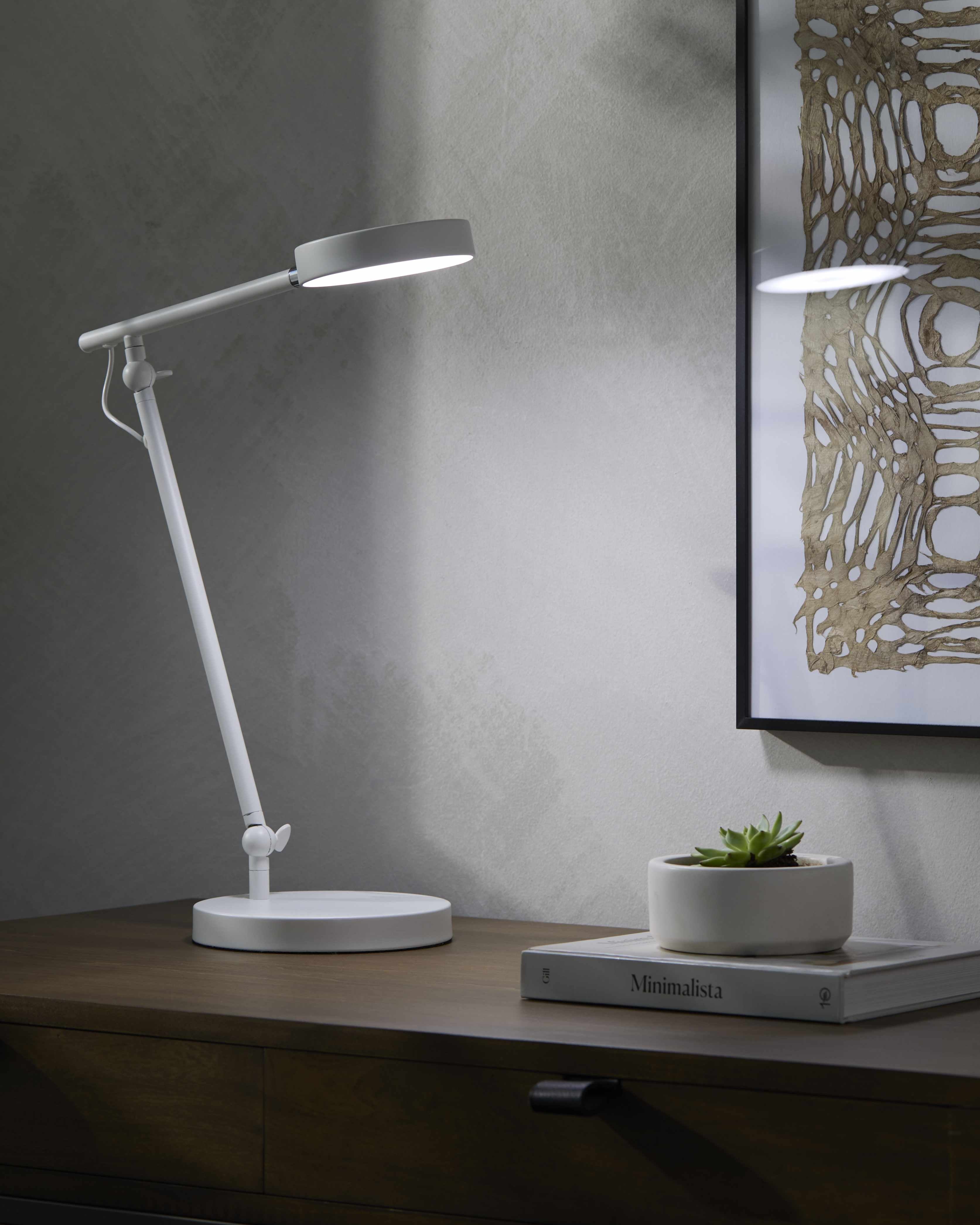 Biandronno White Table Lamp-0