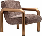 Brezolles Metallic - Brass Accent Chair - Clearance-1