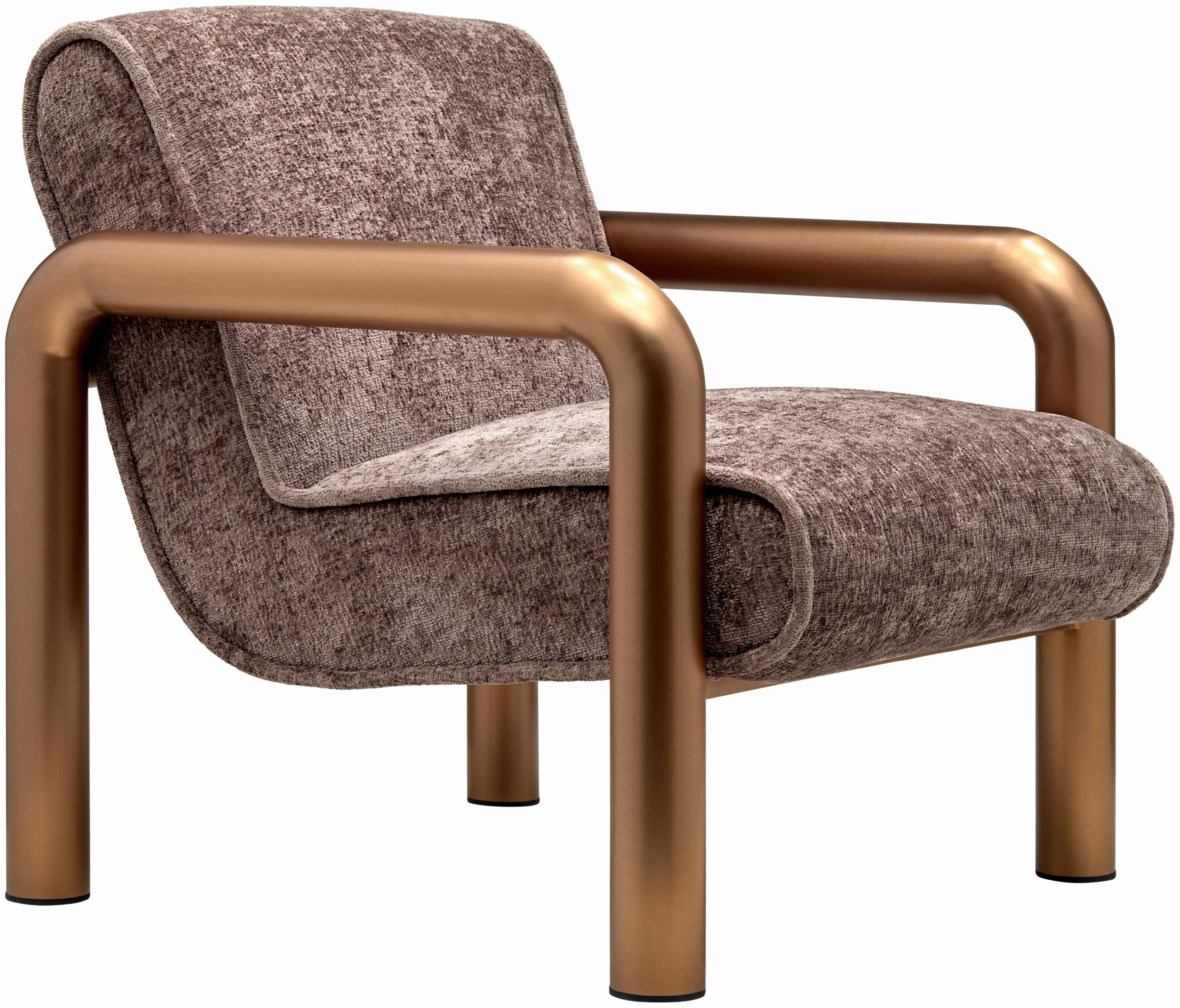 Brezolles Metallic - Brass Accent Chair - Clearance-1