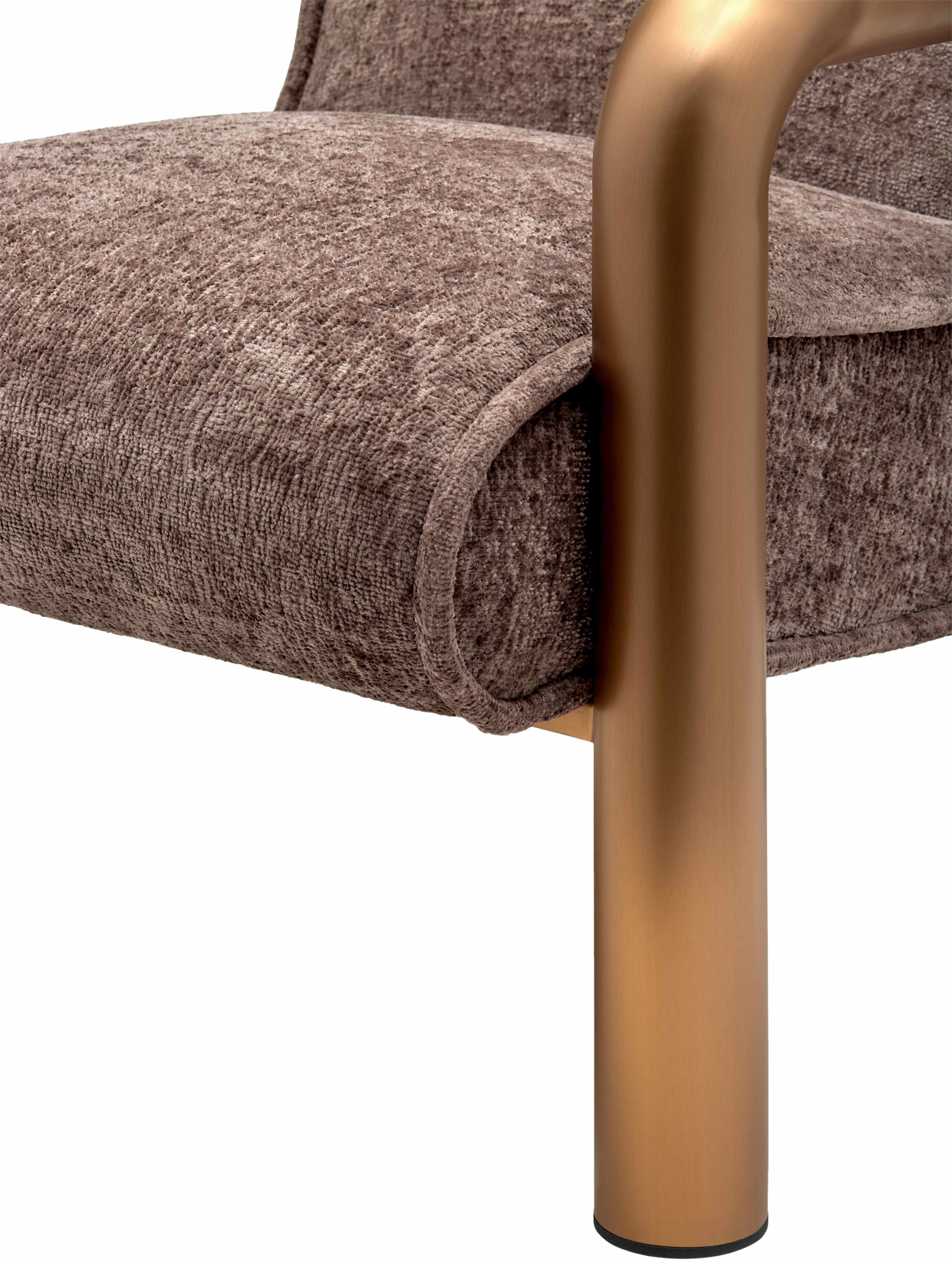Brezolles Metallic - Brass Accent Chair - Clearance-3