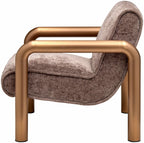 Brezolles Metallic - Brass Accent Chair - Clearance-2