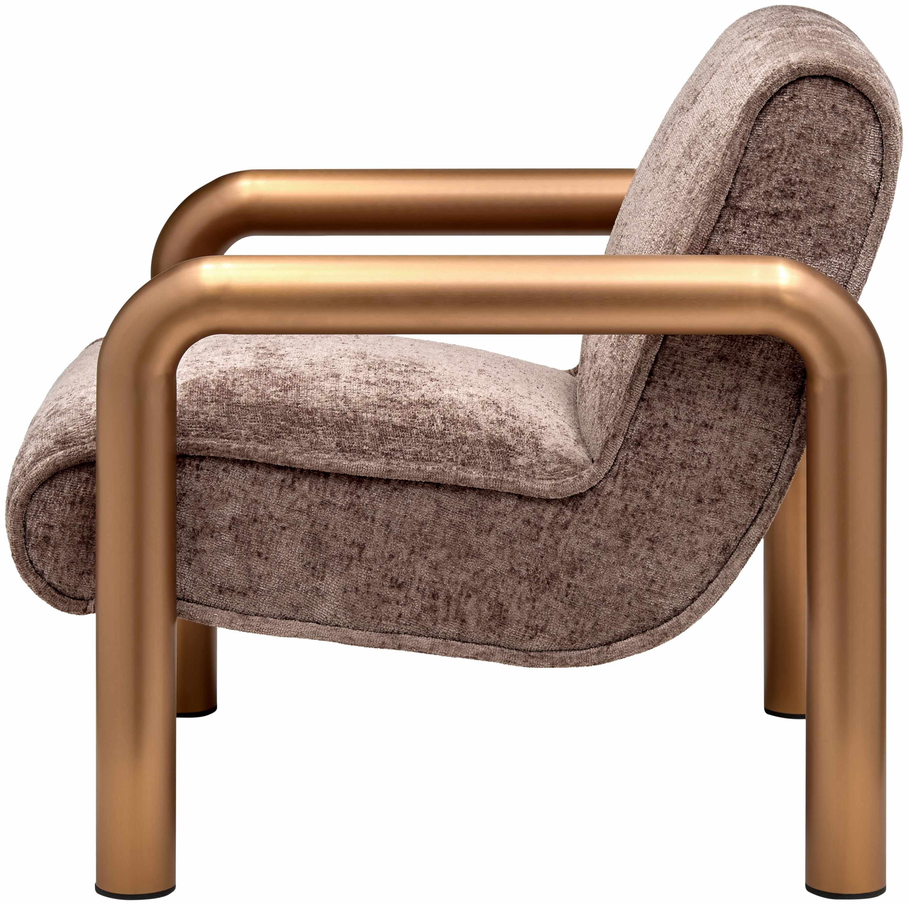 Brezolles Metallic - Brass Accent Chair - Clearance-2