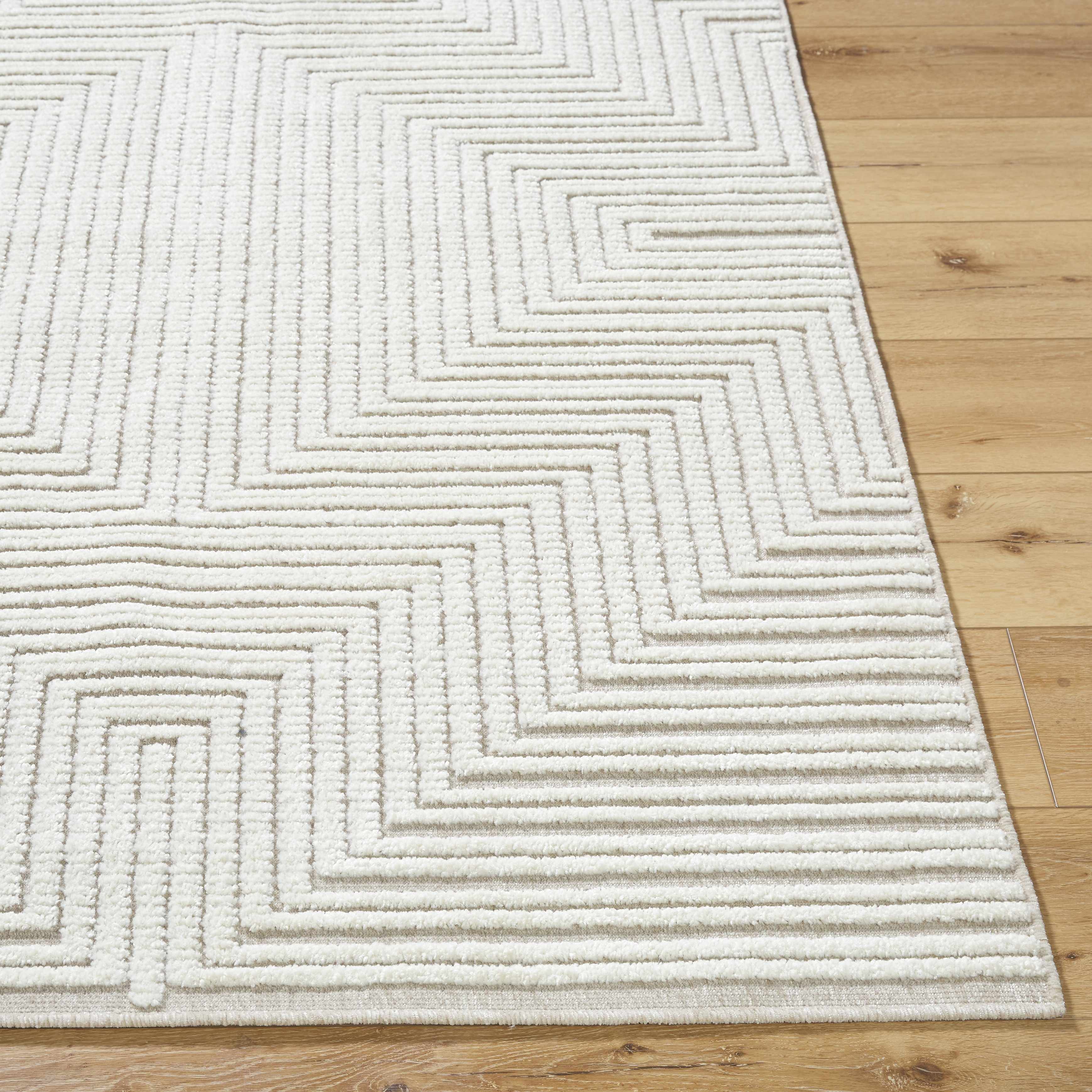 Briana Beige Washable Area Rug-2