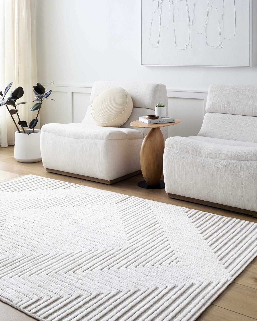 Briana Beige Washable Area Rug-1