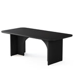 Modern Extra Large Executive Home Office Computer Desk in Black-0