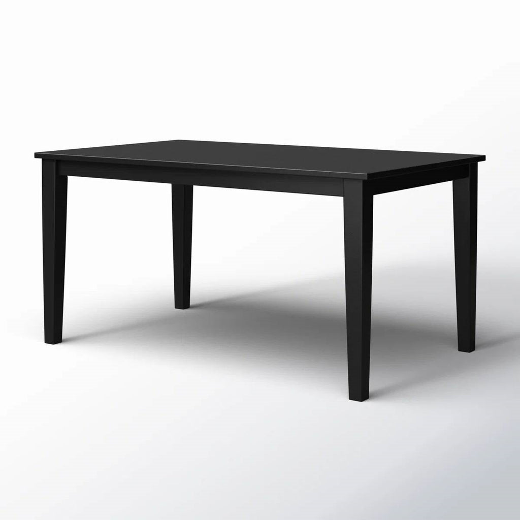 36 x 60 inch Rectangular Dining Table in Black Wood Finish-0