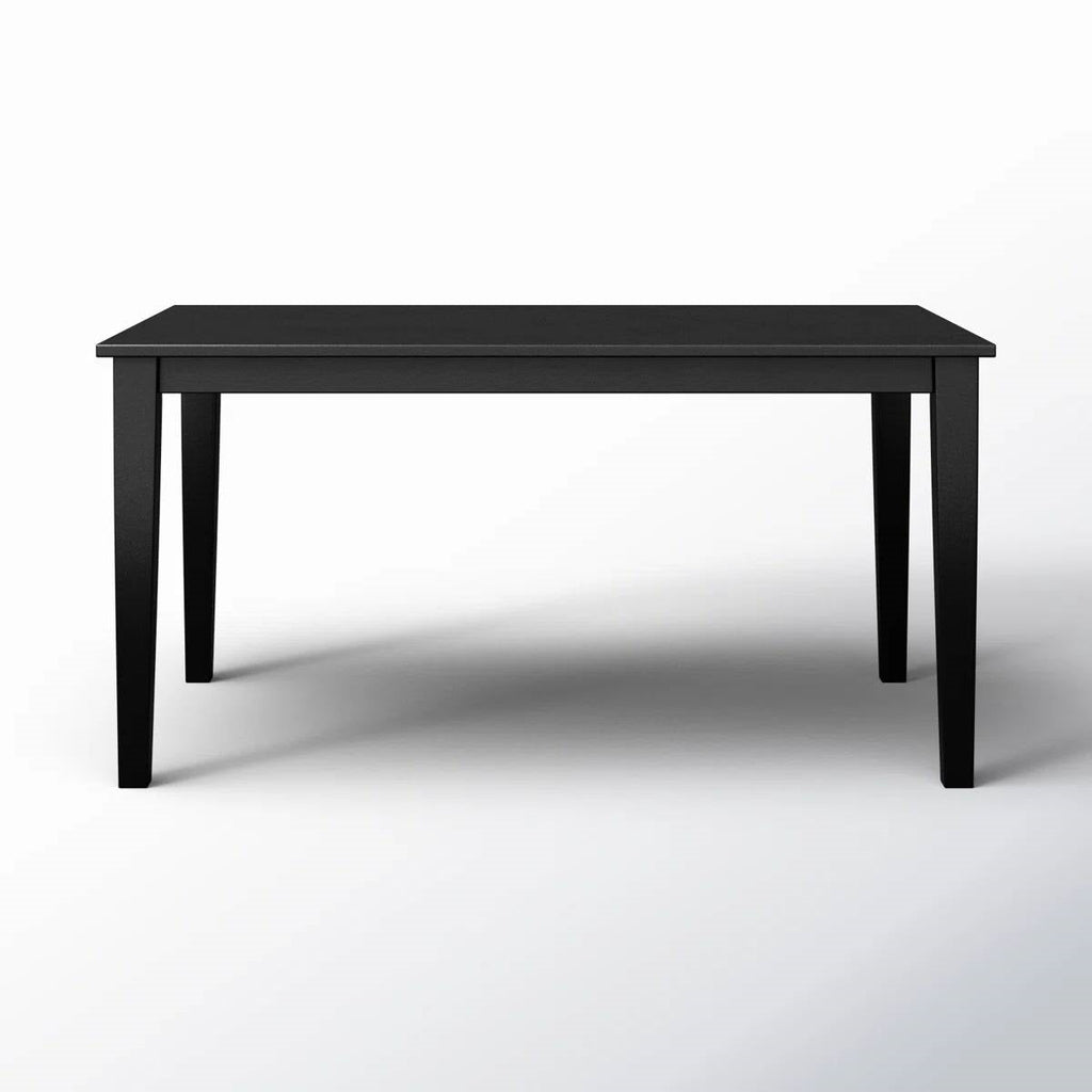 36 x 60 inch Rectangular Dining Table in Black Wood Finish-2