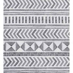 72-inch Polyester Shower Curtain with Black White Scandinavian Chevron Pattern-0
