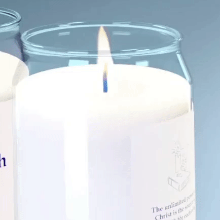 Life Bible Candle - Coconut, Lime & Verbena Scent with Hidden Verses-2