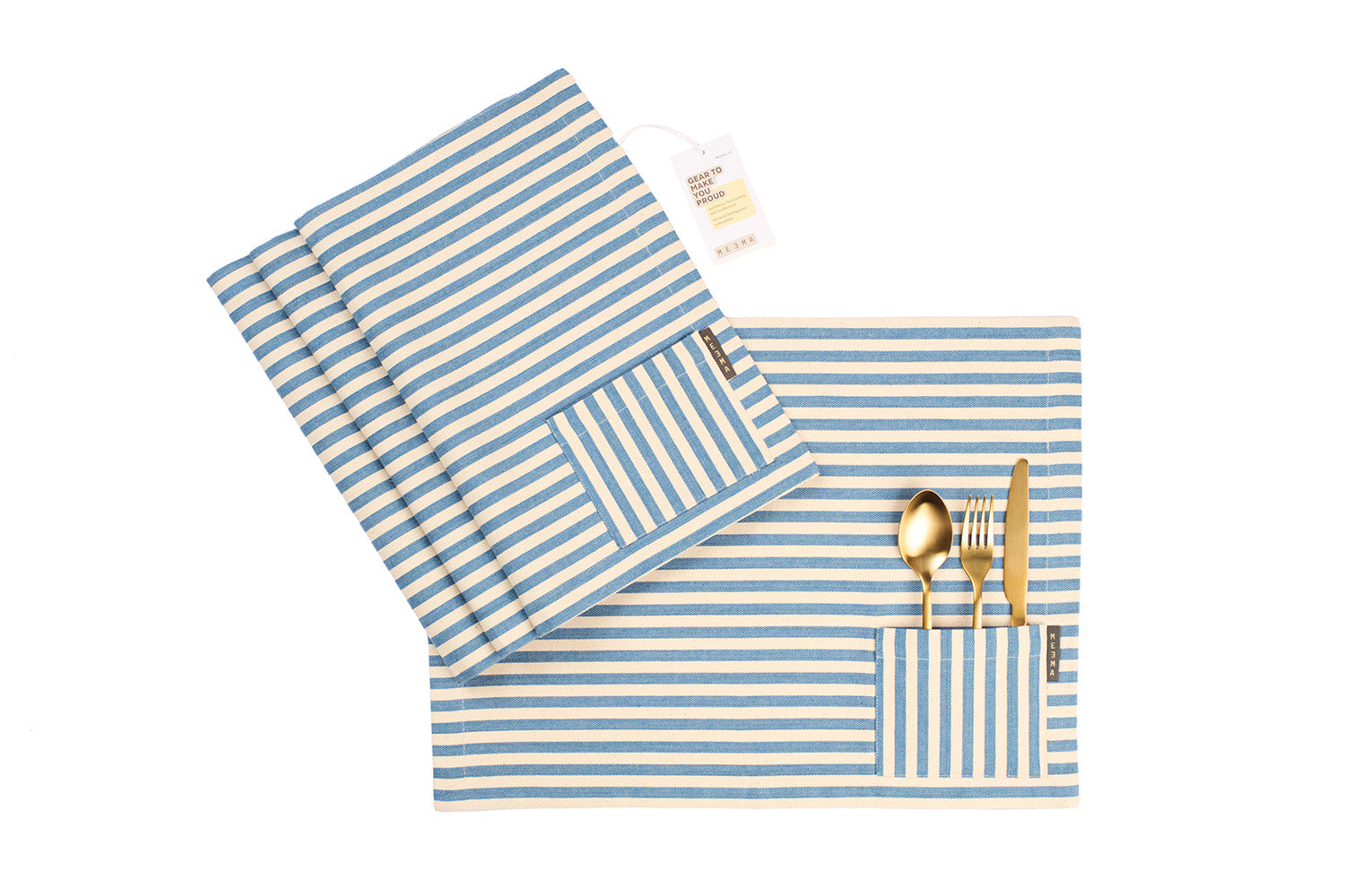 Cotton Cloth Placemats, Set of 4-8