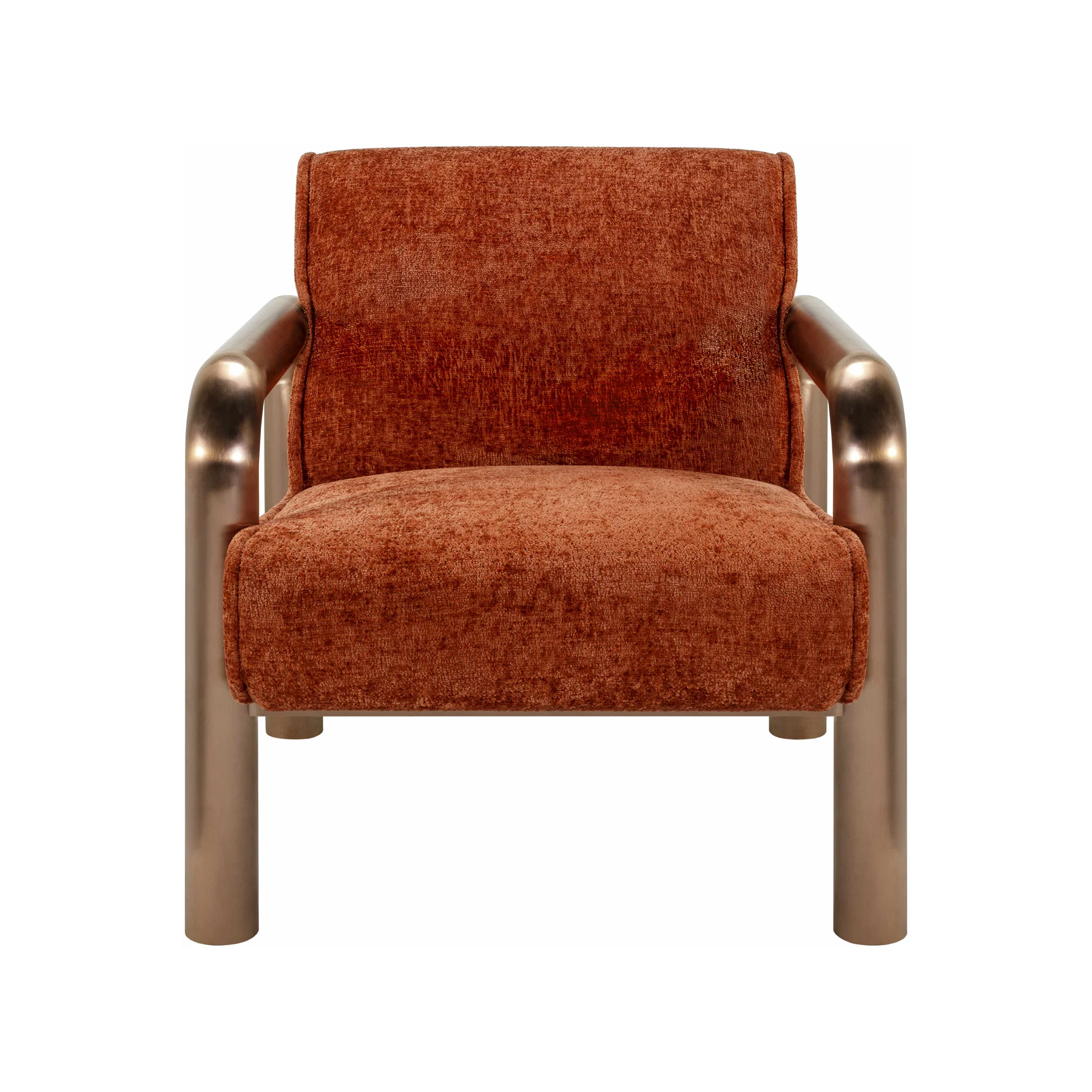Jericho Mesa Accent Chair - Orange/Bronze