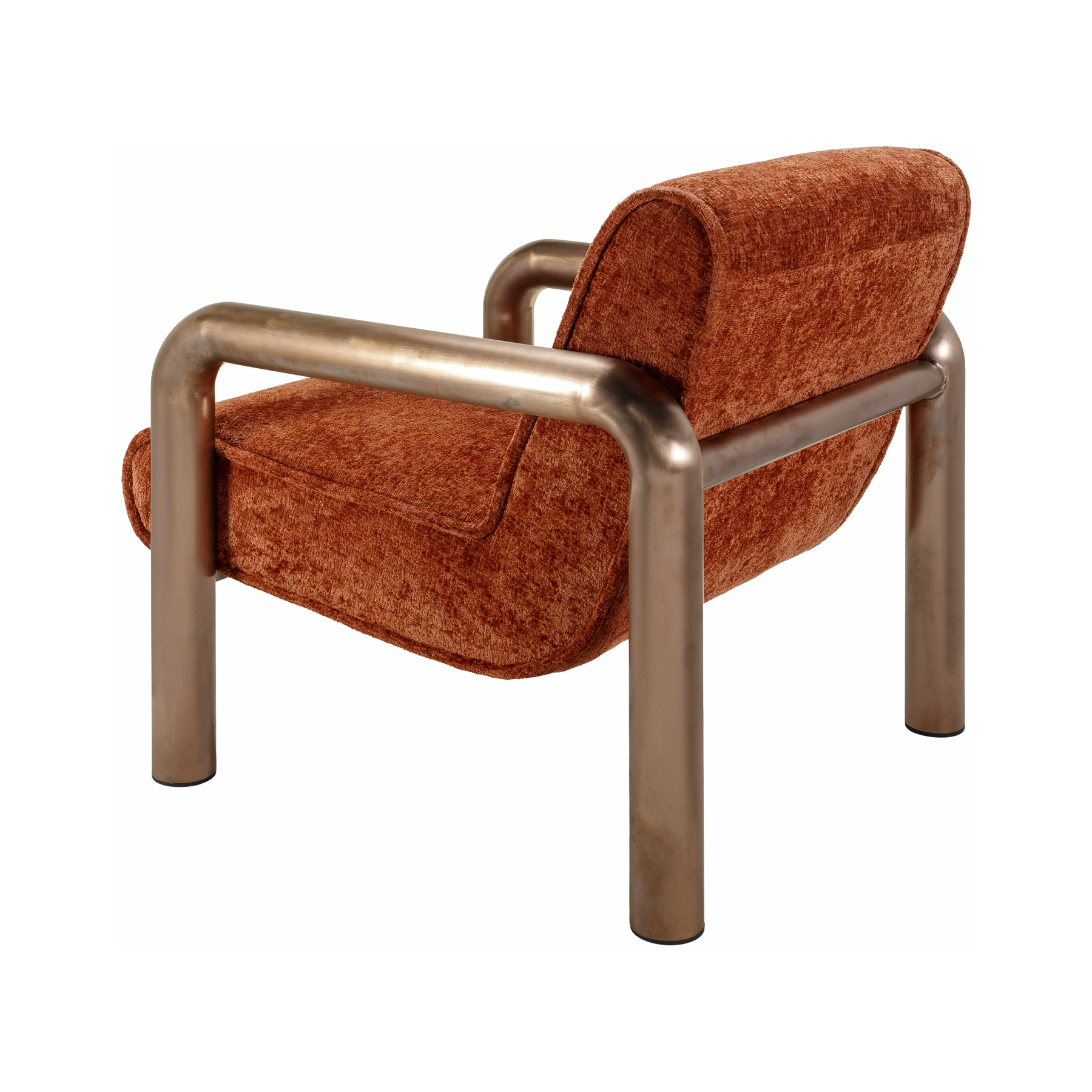 Jericho Mesa Accent Chair - Orange/Bronze