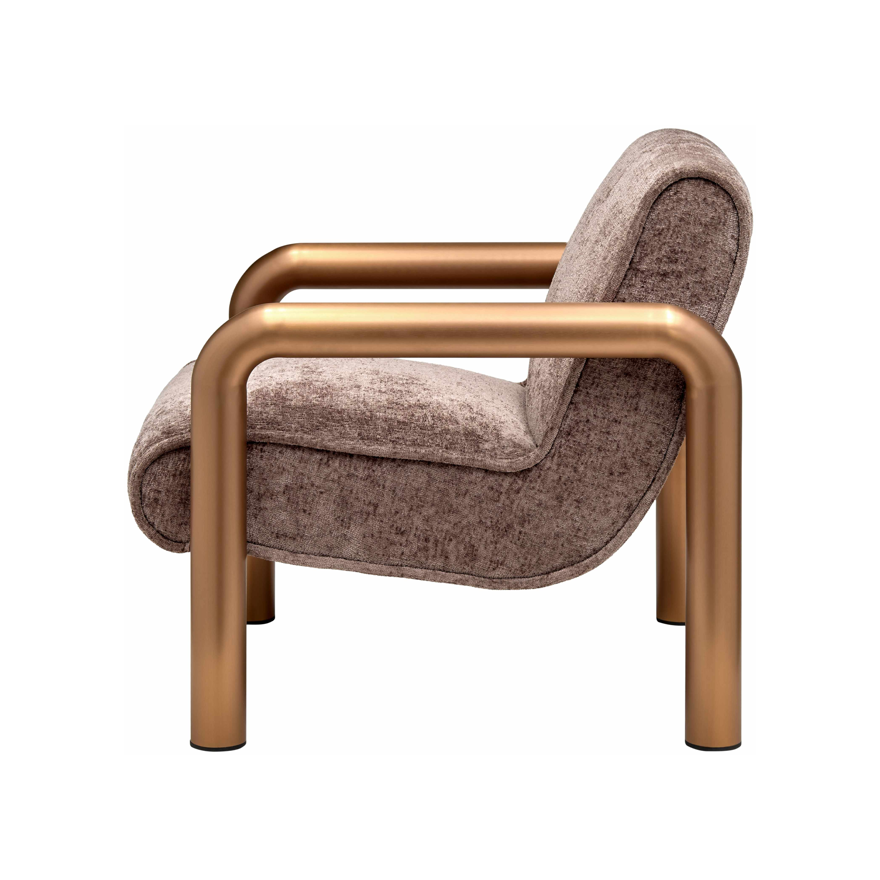 Jericho Mesa Accent Chair - Taupe/Bronze