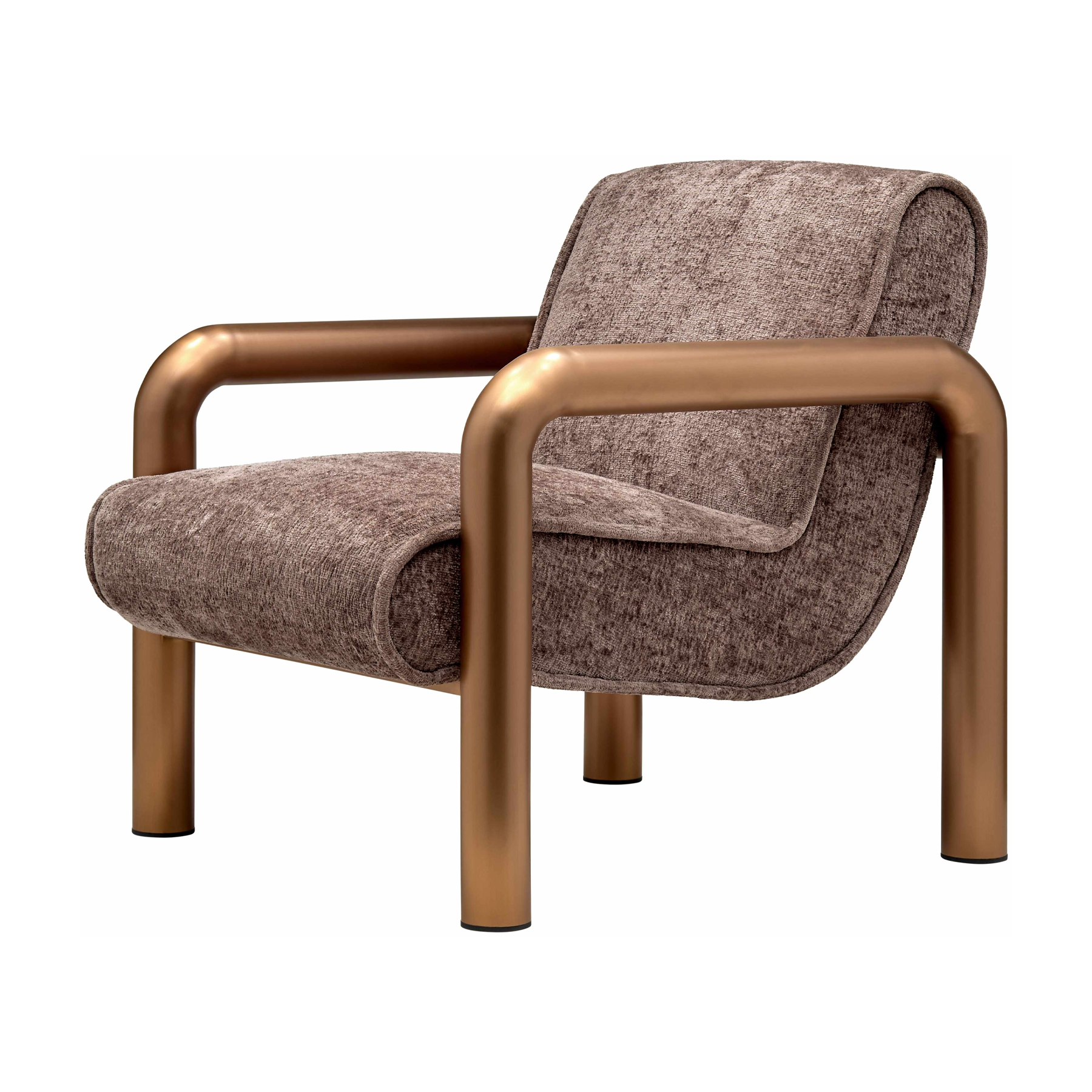 Jericho Mesa Accent Chair - Taupe/Bronze