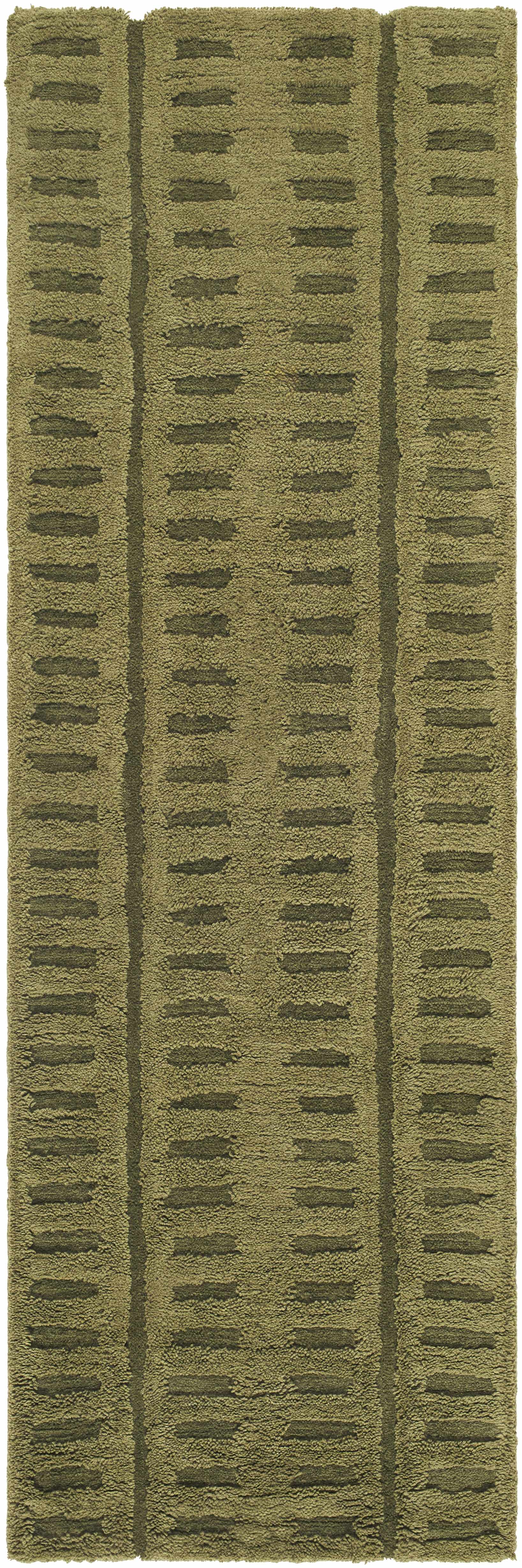 Washable Wool Rug - Green - Clearance-5
