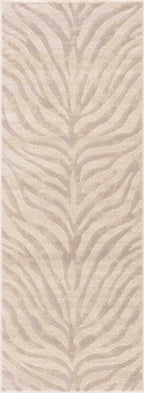 Beige Manteca Zebra Print Area Rug-5