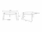 Palasbari Round Walnut Metal Coffee Table - Clearance-3