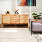 Ryuu Black & White Area Rug-2