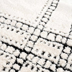 Ryuu Black & White Area Rug-5