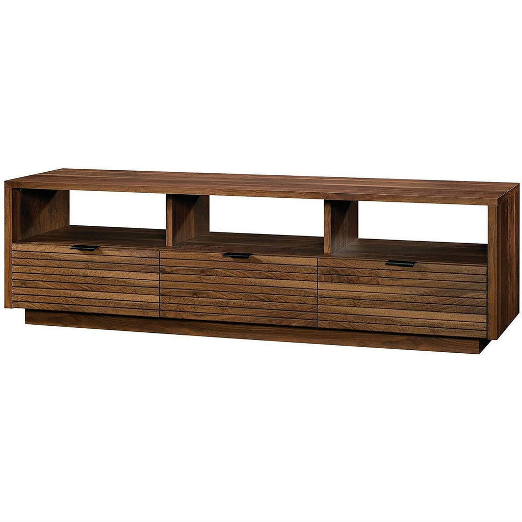Modern Walnut Finish TV Stand Entertainment Center - Fits up to 70-inch TV-0
