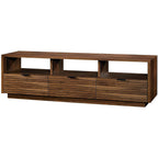 Modern Walnut Finish TV Stand Entertainment Center - Fits up to 70-inch TV-0