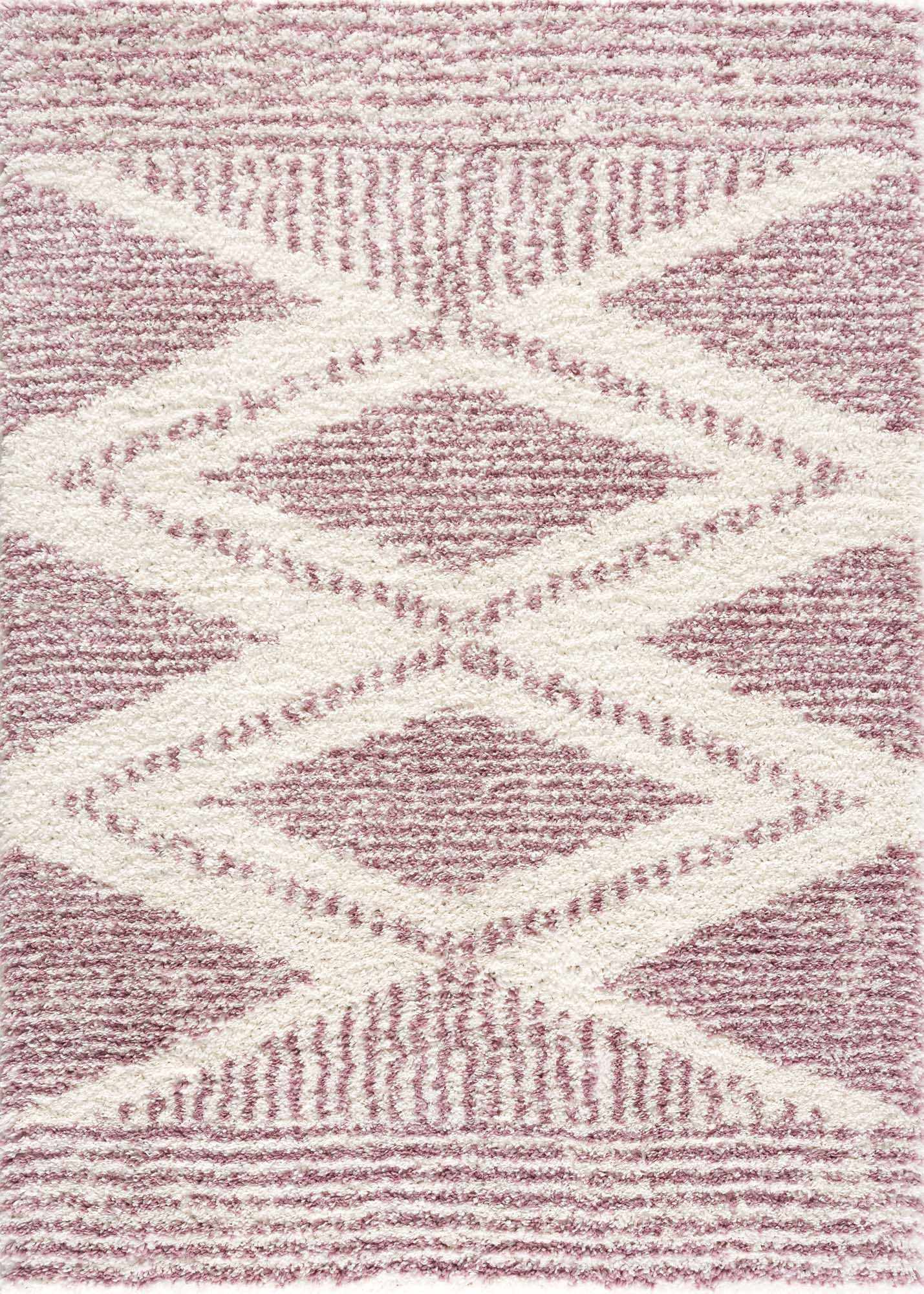 Trunding Plush Area Rug in Pink - Promo-0