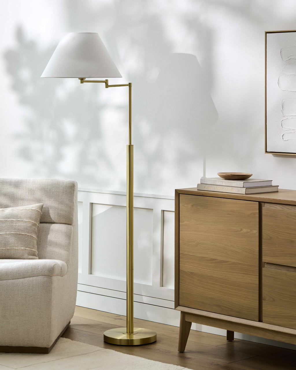 Gabersdorf Black Metal Floor Lamp-4