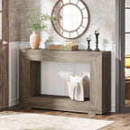 Modern Farmhouse 47-inch Long Entryway / Console Table in Grey Wood Finish-0