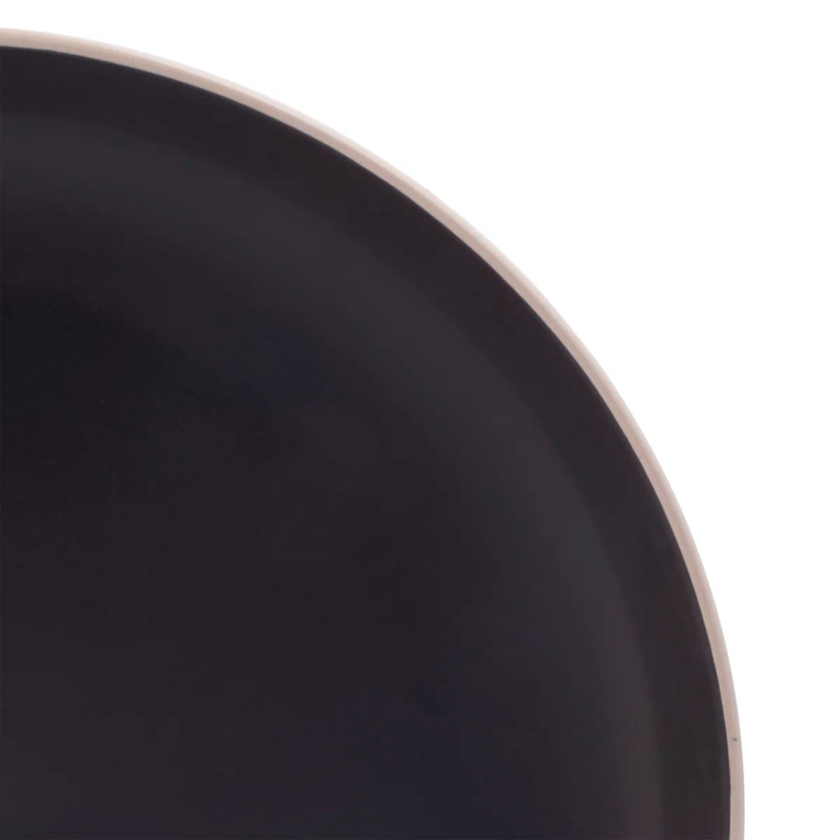 12 Piece Stoneware Dinnerware Set in Black