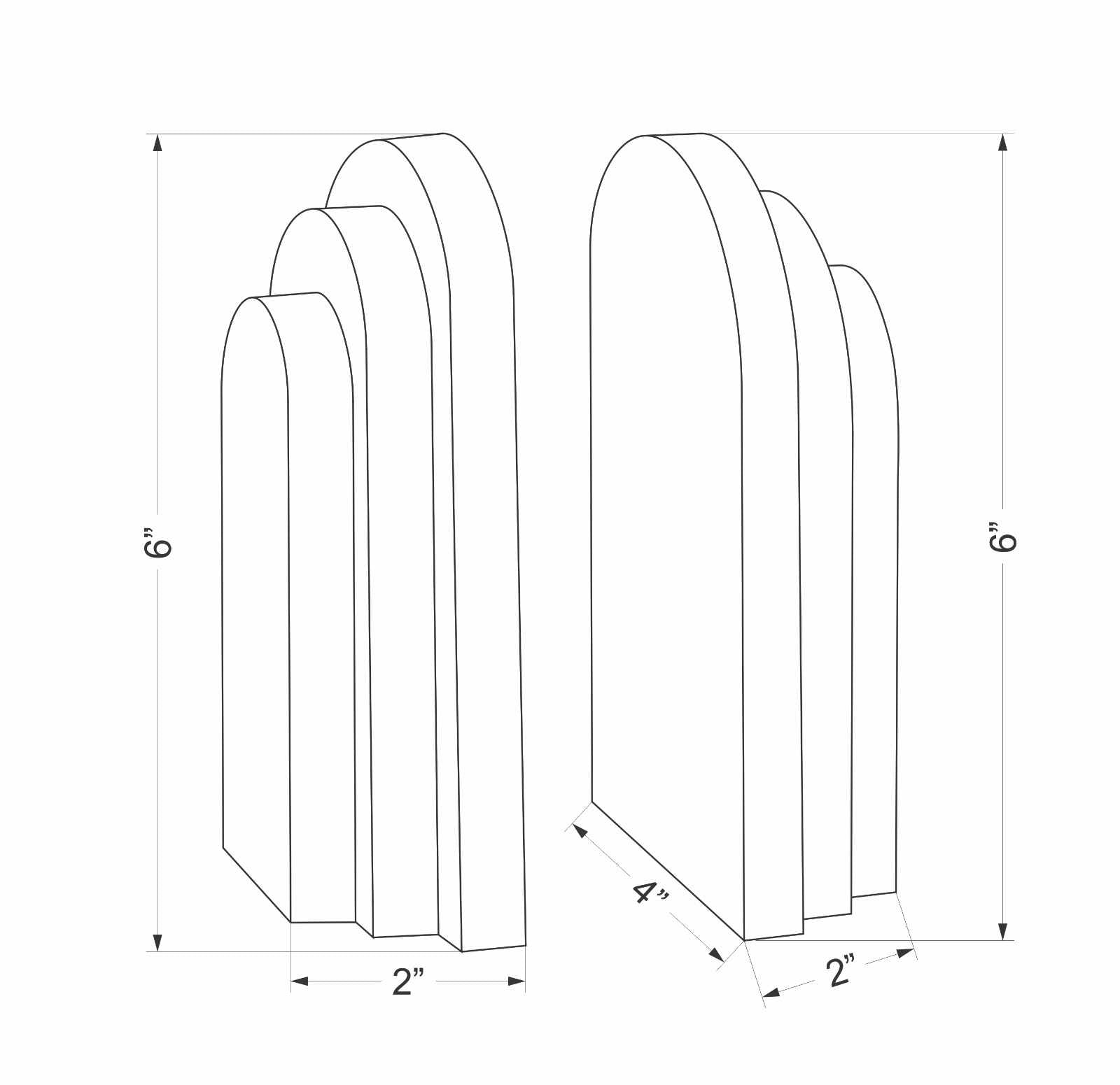 Huizachal White Bookend-0
