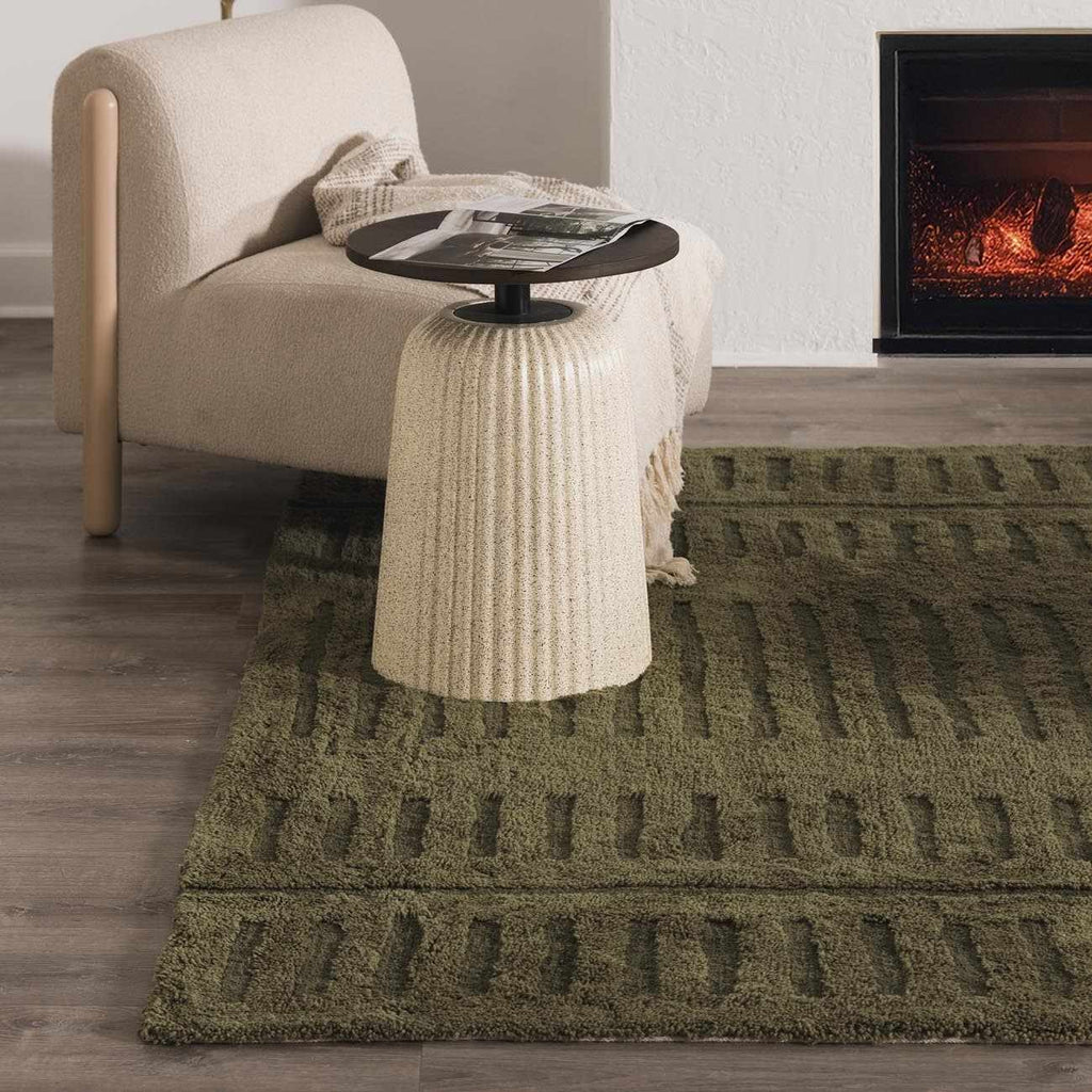 Washable Wool Rug - Green - Clearance-4