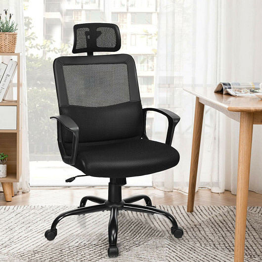 Mesh Office Chair High Back Ergonomic Swivel Chair-3