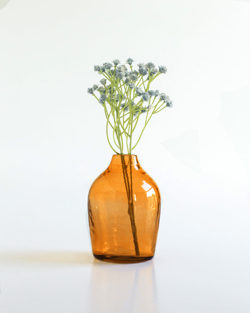 Haley Handblown Hammered Bud Vase-0