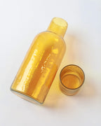Handblown Hammered Glass Carafe-5