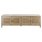 Shiloh TV Stand – Natural Wood Rattan